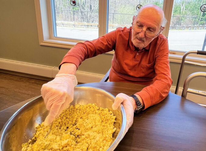 Medway Whitney Place Resident Cooking