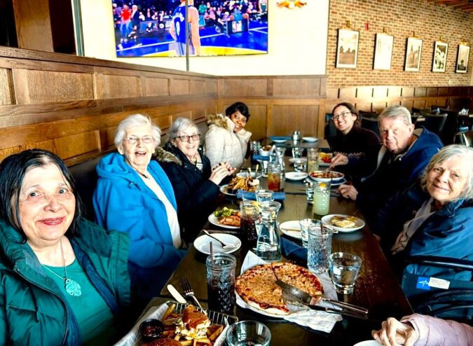 Natick Whitney Place Residents Out for Lunch at Restaurant