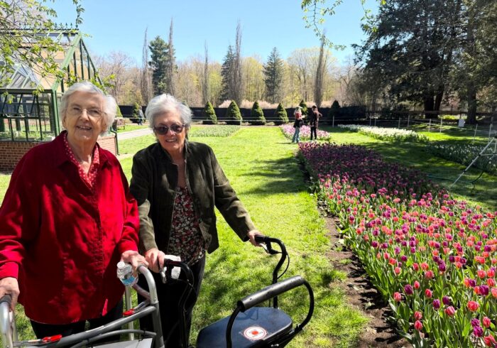 Natick Whitney Place Residents Visiting Flower Field