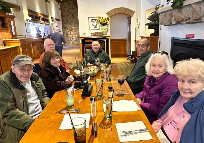 Northborough Whitney Place Residents Out for Lunch at Restaurant