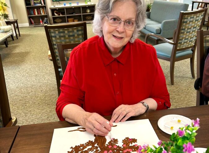 Westborough Whitney Place Resident Painting