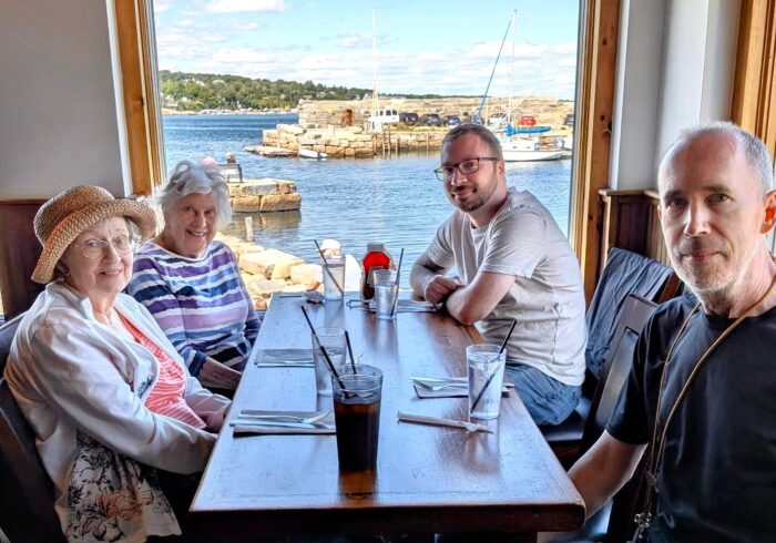Worcester the Willows Residents Out for Lunch With an Ocean View