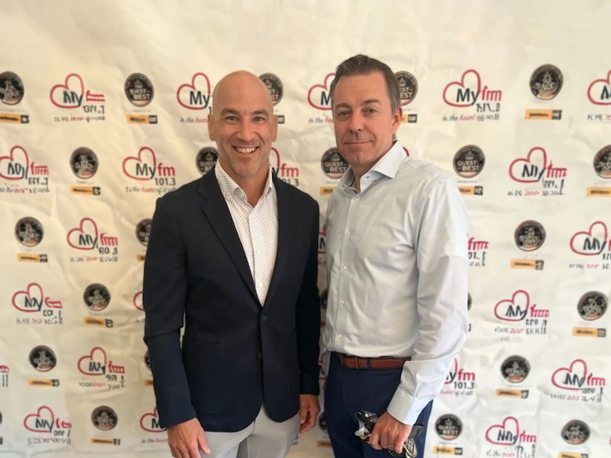 Andrew Salmon and Jeff Sellers at the 2023 Quest for the Best Award Ceremony