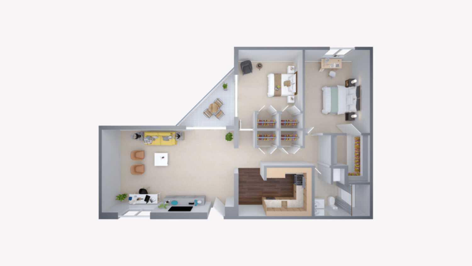 M floor plan at The Willows at Westborough a SALMON Community
