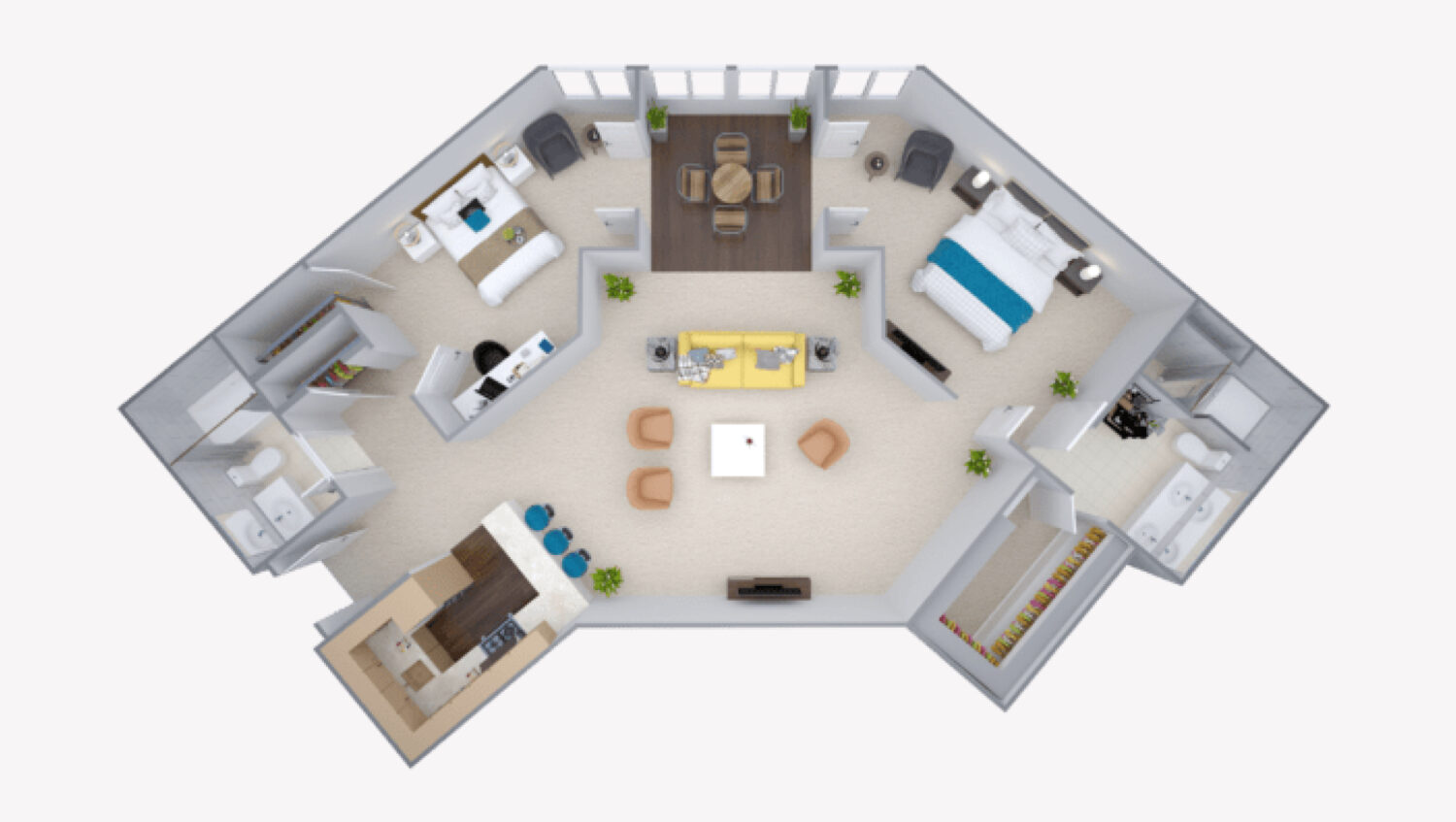 N floor plan at The Willows at Westborough a SALMON Community
