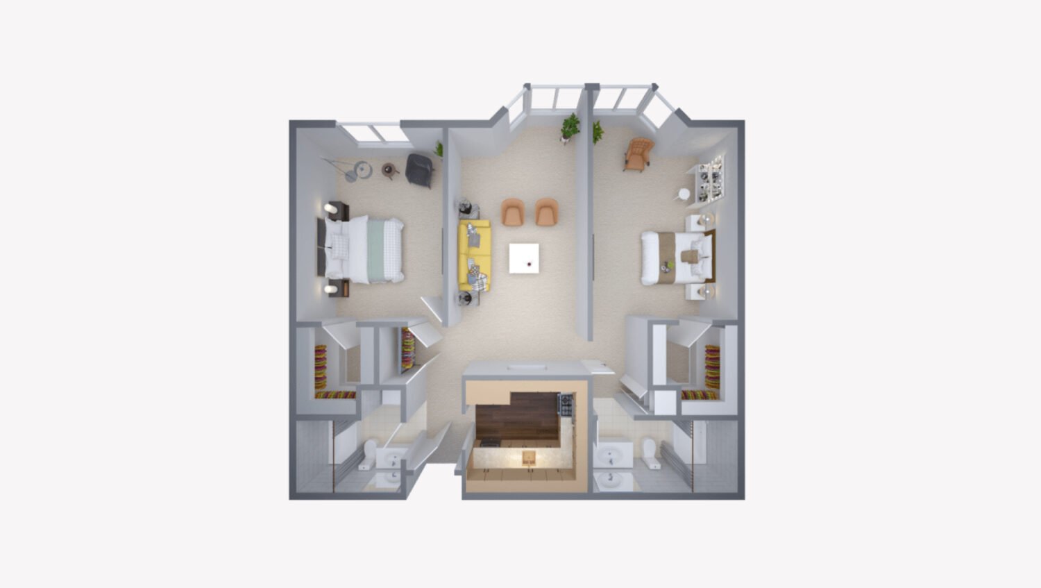 P2 floor plan at The Willows at Westborough a SALMON Community