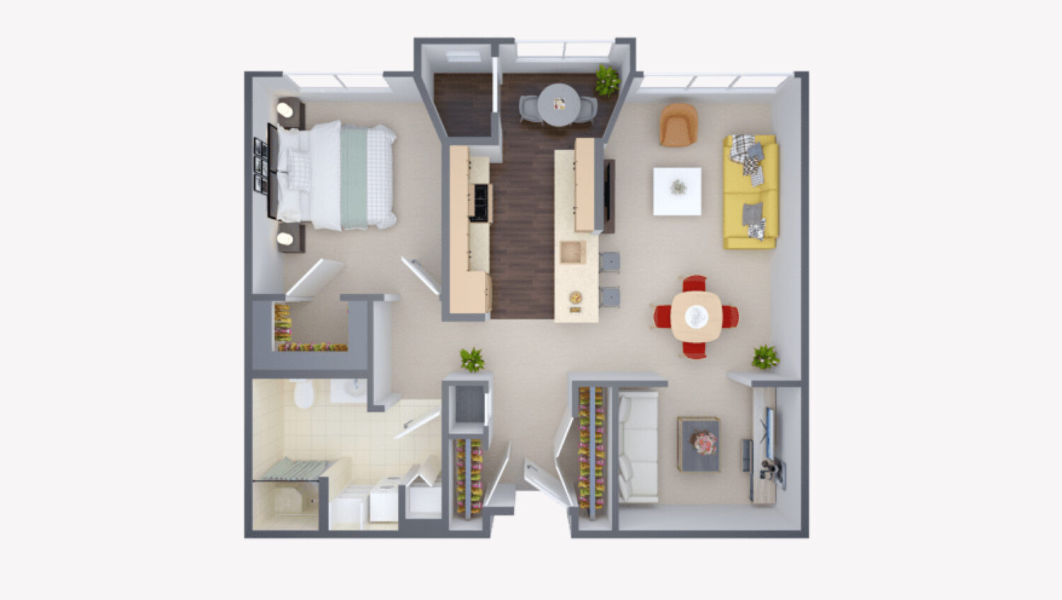 Cottonwood floor plan at The Willows at Worcester a SALMON Community