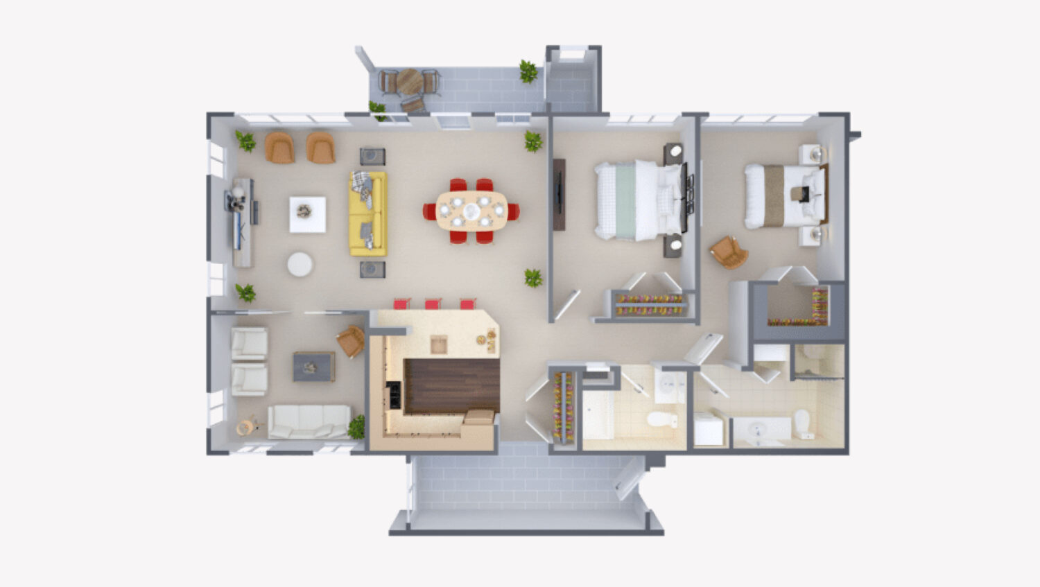 Grove floor plan at The Willows at Worcester a SALMON Community
