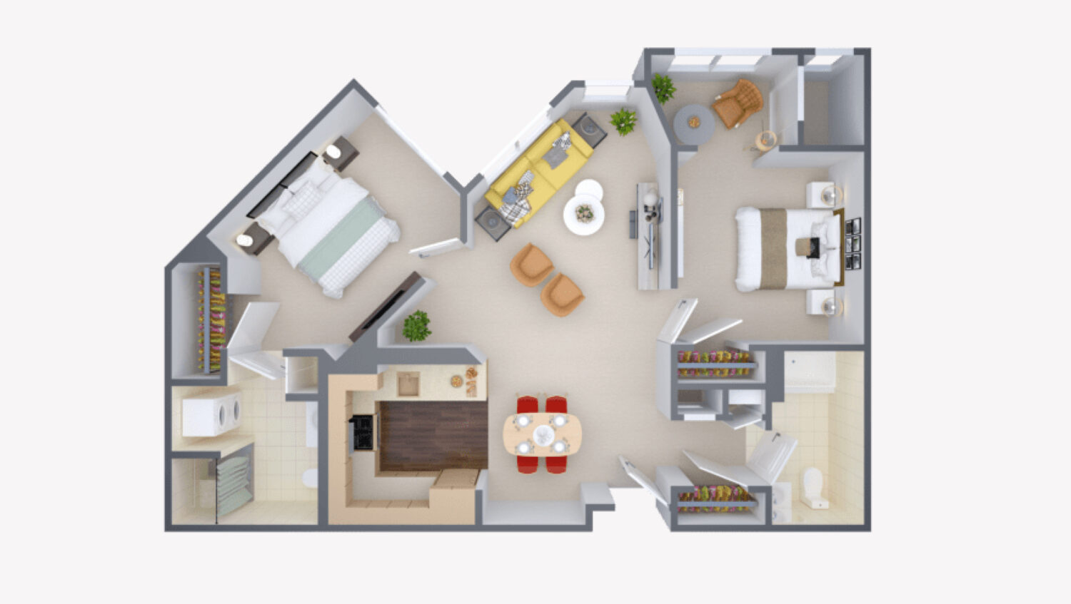 Magnolia floor plan at The Willows at Worcester a SALMON Community