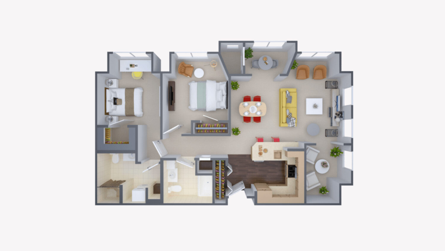Willows floor plan at The Willows at Worcester a SALMON Community